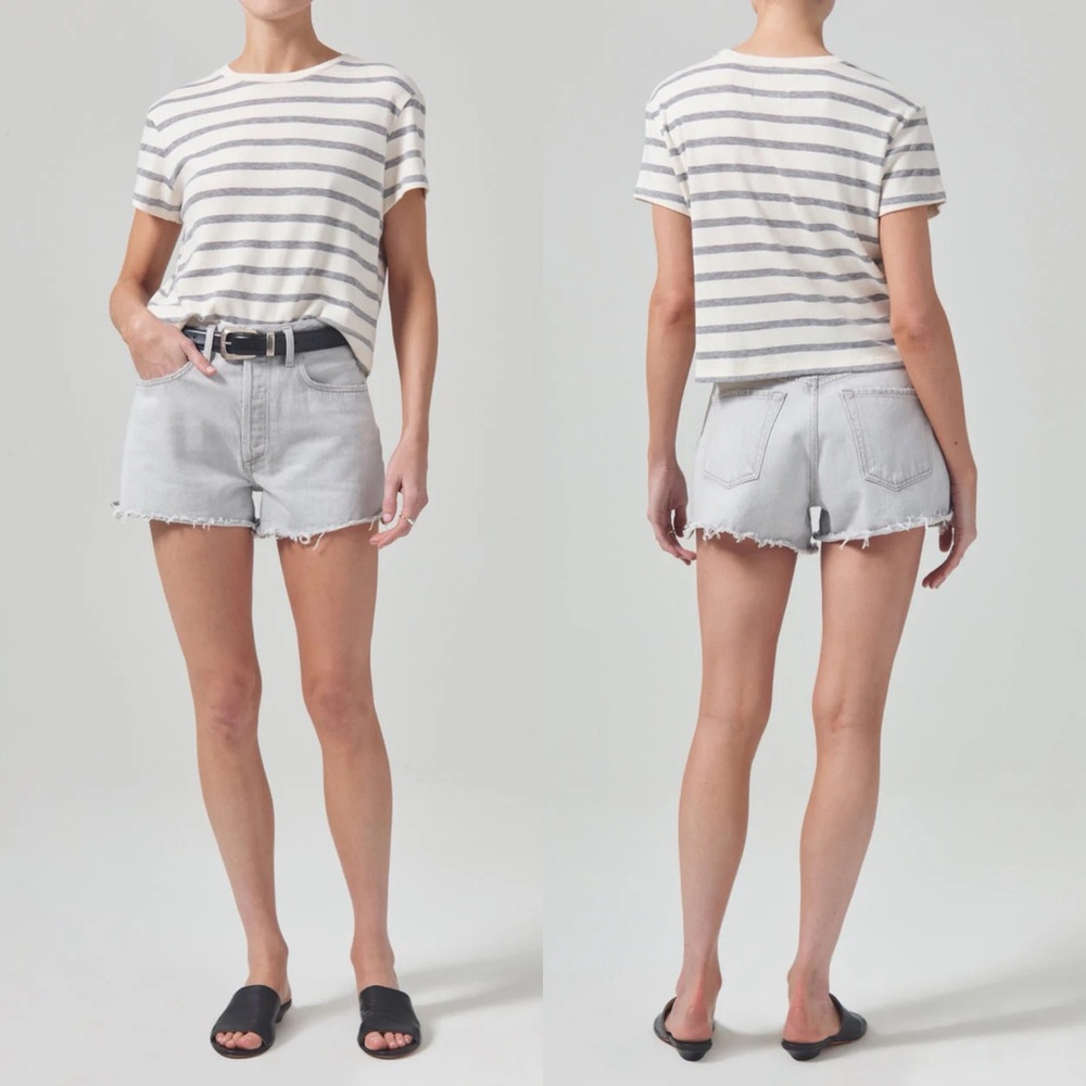 NWT Citizens of Humanity Marlow Denim Shorts Comet Grey